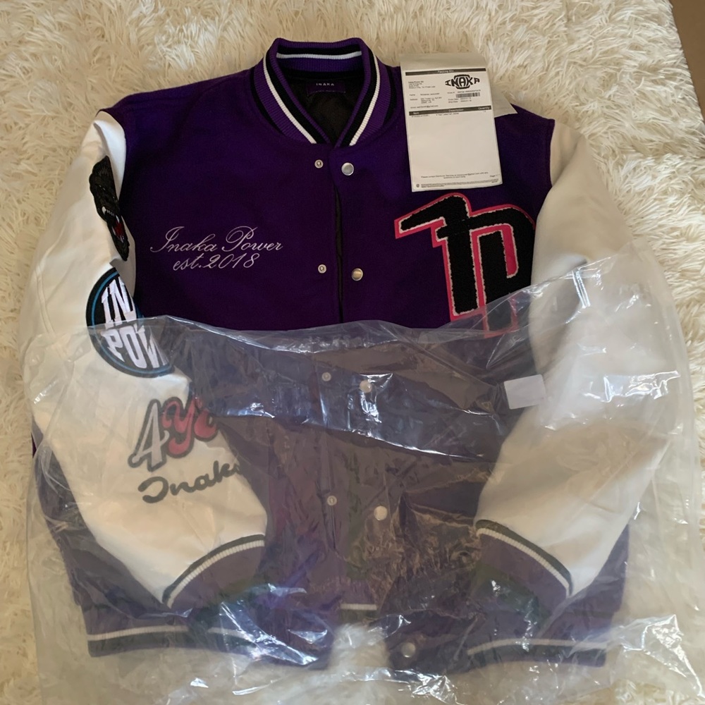 Inaka Power Letterman Jacket Brand New LARGE